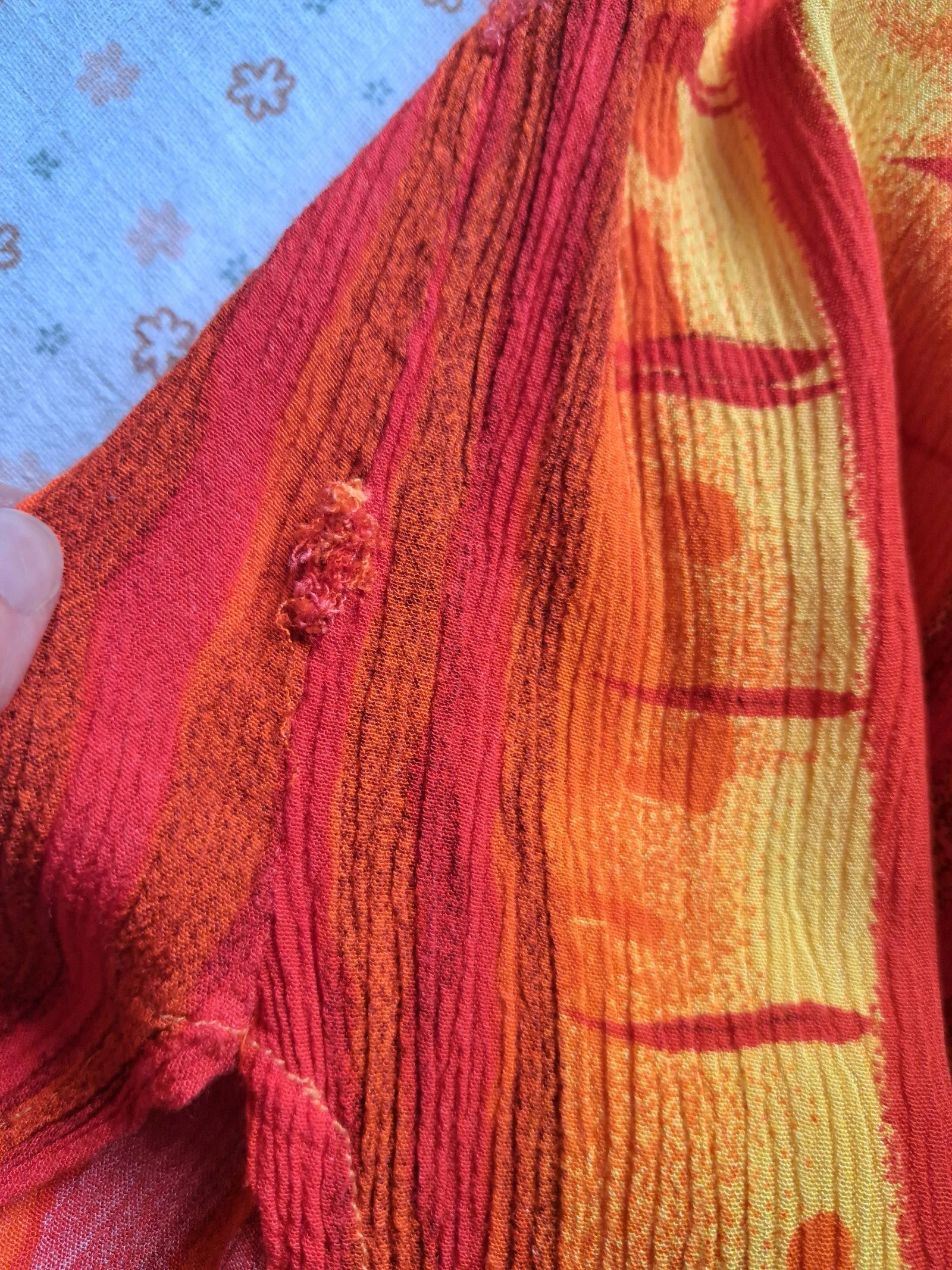 Y2K orange striped shirt - Size M/L/XL - Very good condition – photo 10